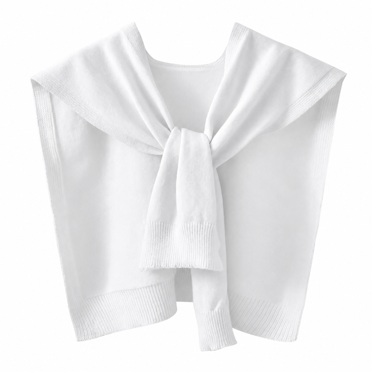 🔥 60% OFF | Women’s Soft Knit Shawl – Lightweight Tie-Front Shoulder Wrap